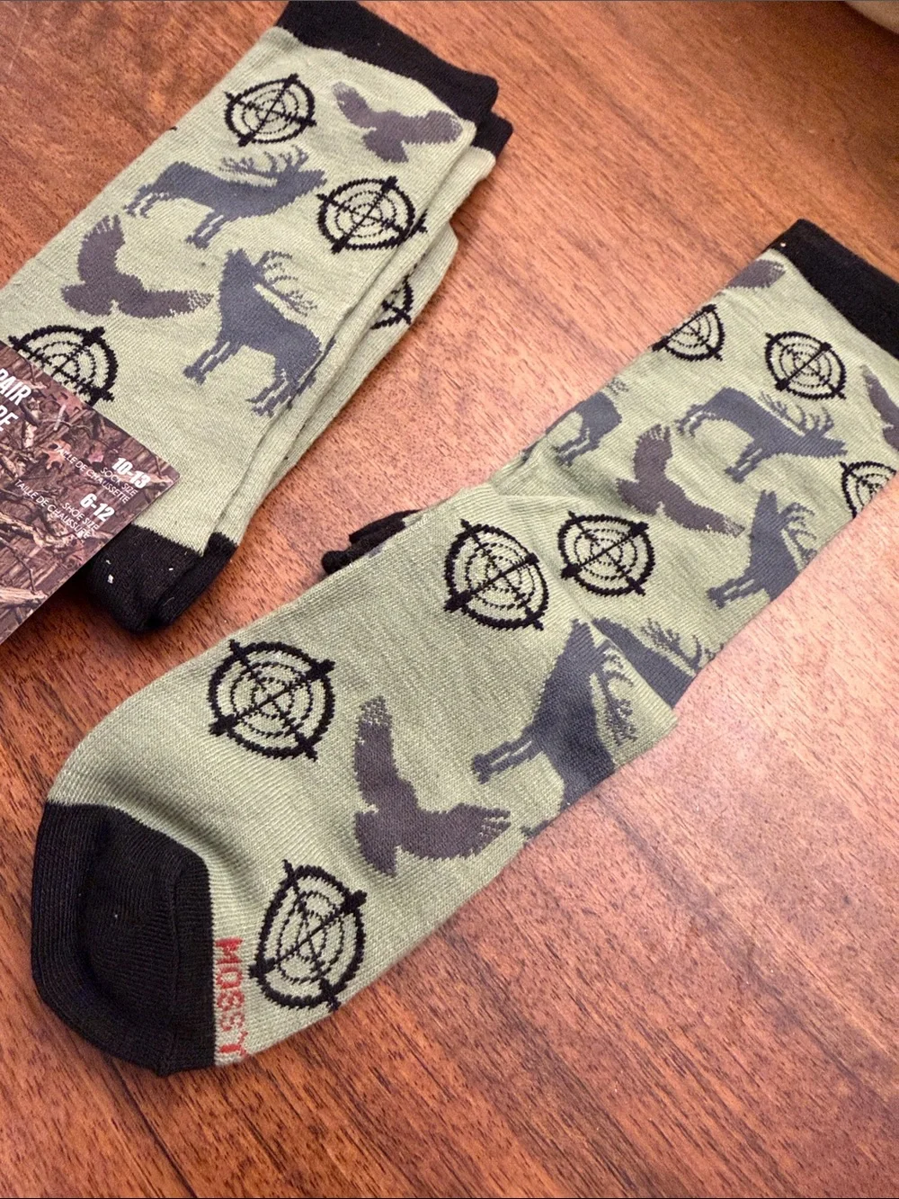 TWO!!! MOSSY OAK Hunting Crew Sock Bundle